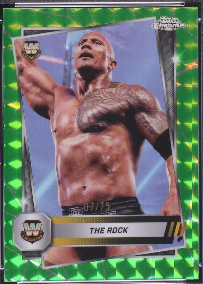 2025 Topps Chrome WWE - The Rock #10 for sale | eBay