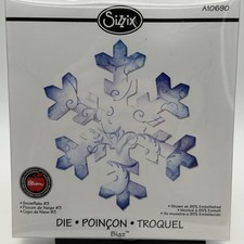 Sizzix Bigz Snowflake 3 die A10690 Retail 34.99 Cuts Fabric 