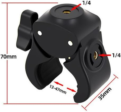 Camera Clamp Mount with 1/4''-20 Threaded Connector Super Clamp Mount for Mag...