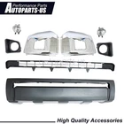 Front Bumper Cover Grille & Fog Light Assembly Kit For 2014-2021 Toyota Tundra