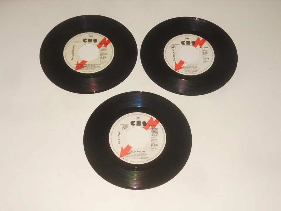 The Emotions - 3 PROMO Singles (7") - Best Of My Love + Don't Ask My Neighbors - Bild 3 von 3