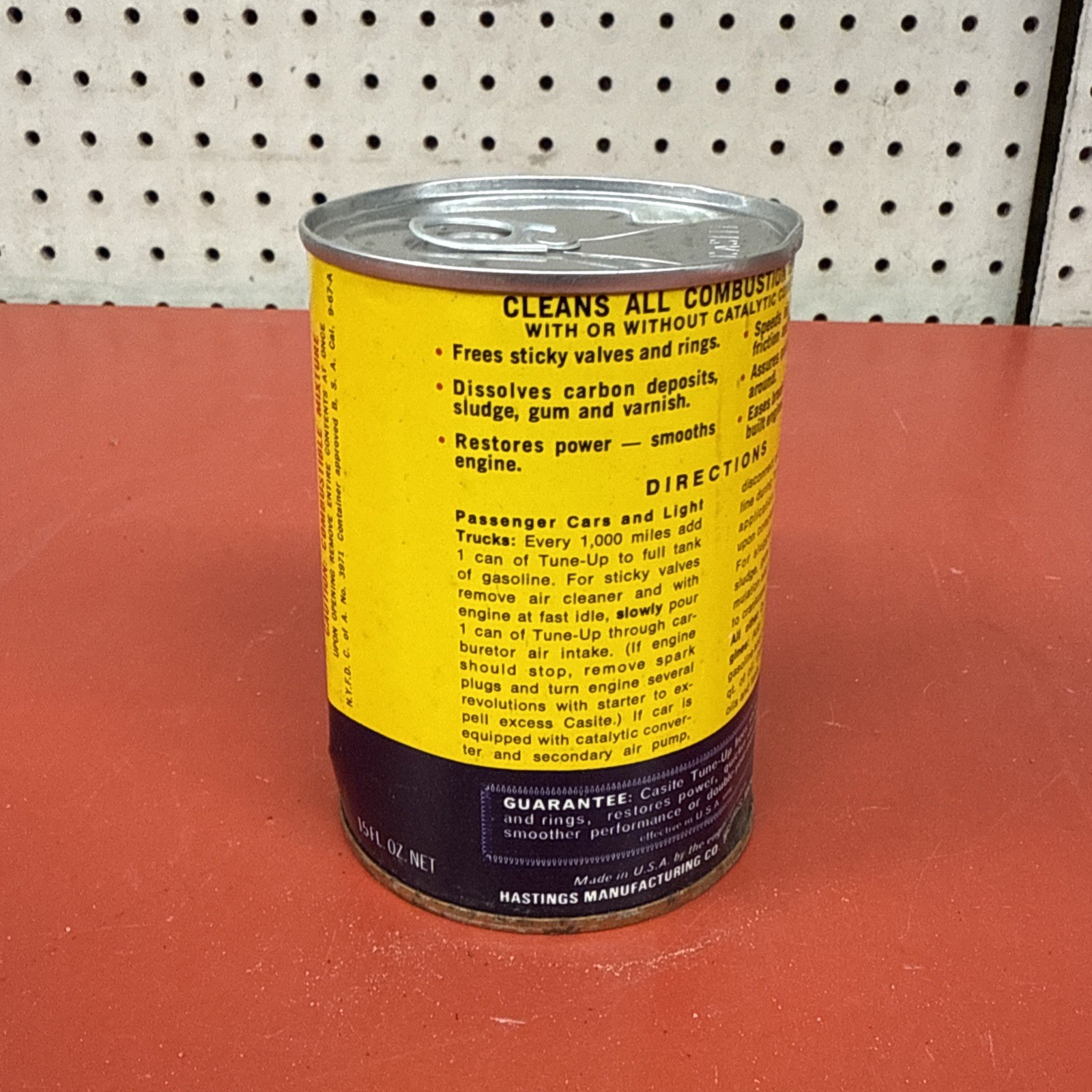 1978 Casite Engine Tune-Up Metal Can 15 FL. Oz. (Unopened Full Can)