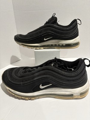 Nike Air Max 97 Triple Black White Swoosh Men 8.5 Athletic Casual Shoes
