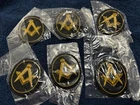 Masonic Embroidered Square and Compass  / Gold