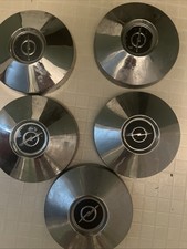 67 68 69 70 71 72 Buick Opel Dog Dish Hub Caps 9 12 Set Of 5 Poverty Hubcaps