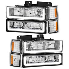 Headlight Front Chrome Housing For Chevrolet Silverado 1995-1998 Headlight Front Chrome Housing For Chevrolet Silverado 1995-1998