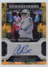 2023 Panini Chronicles Draft Picks Gold Ice Prizm Anthony Russo Auto 16wc