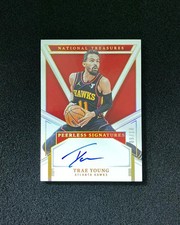 2024-25 Panini National Treasures Peerless Gold Trae Young Auto 9/10 IF31