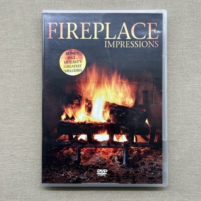 Fireplace Impressions (DVD 2006) Cozy Crackling Fire Romantic Atmosphere Music +