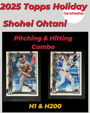 2025 Topps Holiday Shohei Ohtani - Pitching & Batting Variations H1 & H200 GOAT!