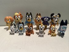 12 Disney Bluey Figures Bluey & Friends Lot #...
