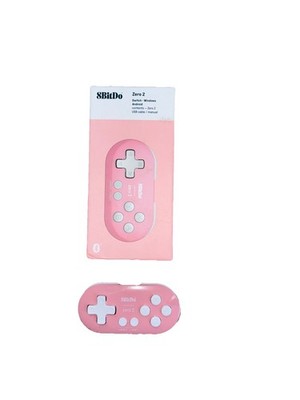 8BitDo Zero 2 Bluetooth Gamepad for Switch, PC, and Android (Pink)