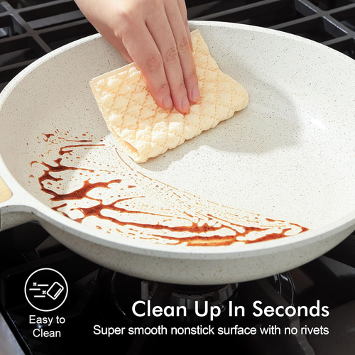 Nonstick Ceramic Frying Pan Skillet, 8-Inch Omelet Pan, Healthy Non Tox - Afbeelding 5 van 8