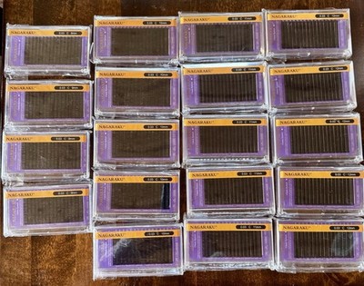 Lot 19 Nagaraku Individual Eyelash Extension Classic Black Lashes C Curl 9-12mm