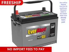 EverStart Platinum BOXED AGM Automotive Battery, Group Size 24F 12 Volt, 710 CCA