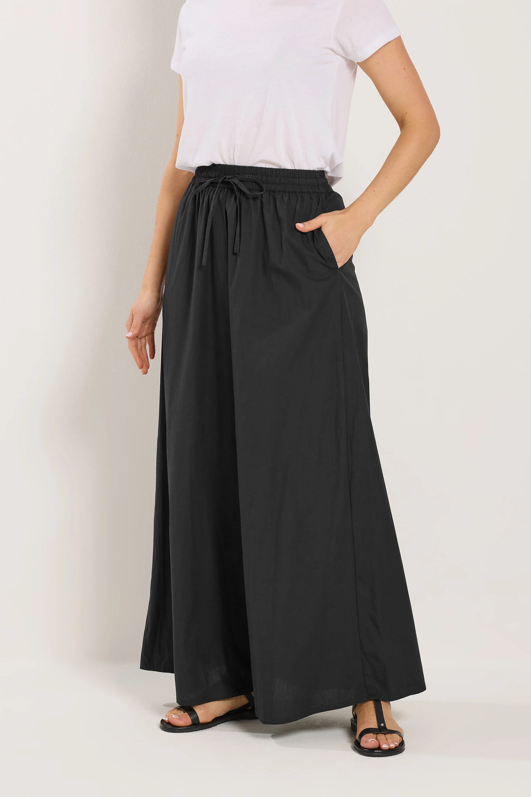 Long Tall Sally Women's Black Tall Pull On Maxi Skirt In | Size: 12 - Image 4