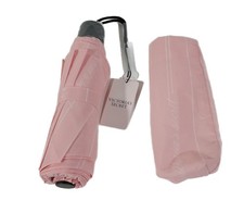 Victoria's Secret Pink Mini Striped Portable Logo Compact Travel Umbrella