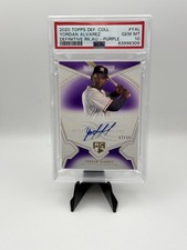 2020 Topps Definitive Rookie Autographs Yordan Alvarez #DRA-YAL Purple /10
