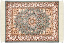 Persian Carpet Style Mouse Pad Oriental Vintage Bohemian Rug Desk Pad Miniature