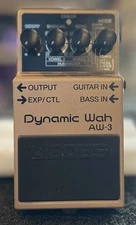 BOSS AW-3 Dynamic Wah Pedal for Electric Guitar and Bass in Beige