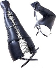 BDSM Leg Binder Bondage Leather,Mermaid Tail Leg Restraints For Fetish Play,UK