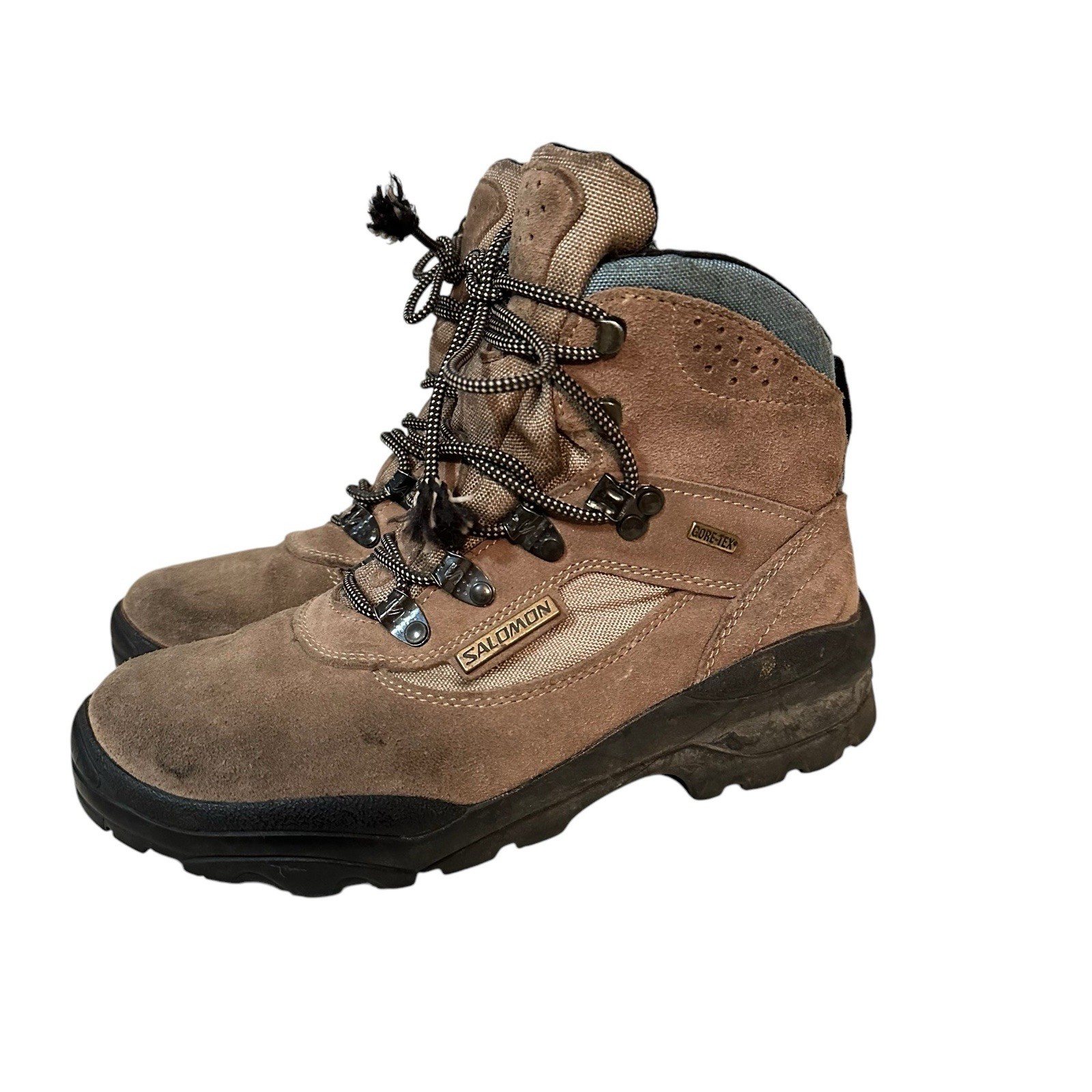 SALOMON Gore TEX Contagrip Mid Stivali da trekking Donna US 7 5 Taupe