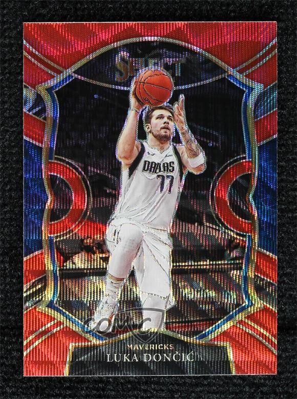 2020-21 Panini Select Concourse Red Wave Prizm Luka Doncic Luka Dončić #15 hs9
