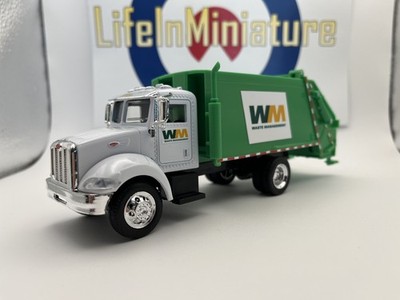 1:43 New Ray Peterbilt 335 Waste Management Garbage Truck - Customized NIB