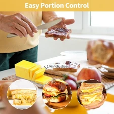 Butter Slicer Cutter, Cheese Cutters for Block Cheese, Slicer Handheld Butter...