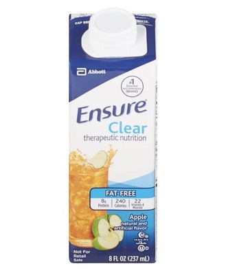 Ensure Clear Therapeutic Nutrition Apple Flavor Liquid 8oz-Case of 20 