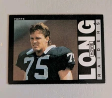 Howie Long 1985 Topps #292 Los Angeles Raiders