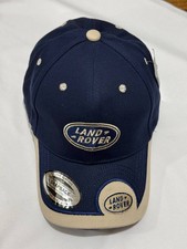 Land Rover Men's Adjustable Baseball Cap Navy Curved Brim Sports Hat - New 2026