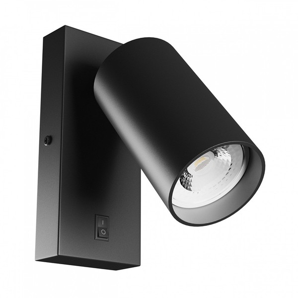 Wandleuchte Lampe Strahler Squalla Variosa Schwarz Max. 10W GU10 Licht Schalter-image