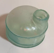 Antique Late 1800s Hand Blown Turtle/Igloo shape Ink Bottle, Engraved "DAVIDS"