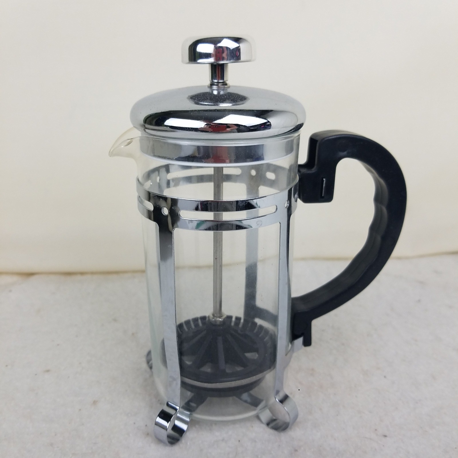 Coffee Maker, Silver Chrome Accent Sm 2 Cup Personal 14 Oz