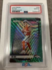 2024 Panini Prizm Bo Nix Green Wave Prizm Rookie Card #309!  PSA 10- Broncos