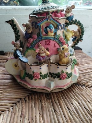 Classic Treasures Animated Mice Teapot plays Tea for Two