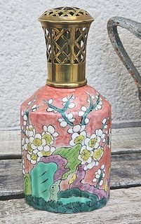ANCIENNE LAMPE BERGER PARIS EN PORCELAINE RARE DÉCOR