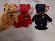 3 TY Beanie Babies  Deutschland. Fr v Schwarz...