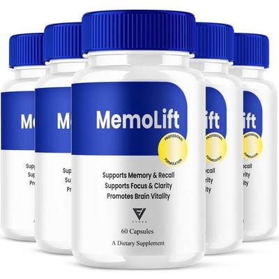 (5 Pack) MemoLift Brain Health Supplement, Memo Lift Support (300 Capsules)