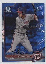 2022 Bowman Chrome Draft Sapphire Edition Brenner Cox #BDC-196 0ms8