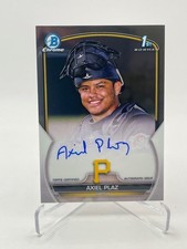 2023 BOWMAN CHROME AXIEL PLAZ RC AUTO #CPA-APL PIRATES 1ST