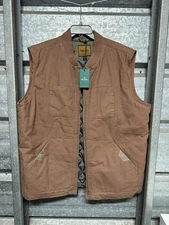 NEW Venado Vest Mens 2XLT Brown Concealed Carry Canvas Workwear Outdoor Utility
