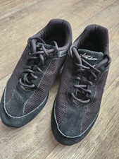 Euc SANSHA SKAZZ Womens 8M Black Suede Mesh SPLIT SOLE JAZZ DANCE SHOES Sneaker