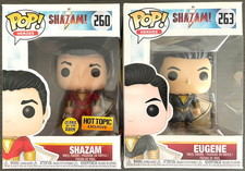 Funko Pop Lot of (2) Shazam 260 Glow in the Dark Hot Topic Exclusive Eugene 263