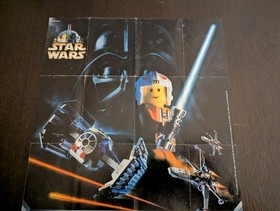 Vintage (1999) LEGO STAR WARS - Large Advertising Promo Poster - VERY RARE