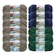  12 Pack Lion Brand Yarn 135-010 Hometown Bulky Yarn, Lumberjack Pack
