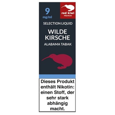 Red Kiwi Liquid Selection Wildkirsche + Alabama 9mg Nikotin (5x 10ml)