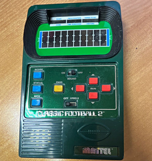 Mattel Classic Football 2 Handheld Electronic Game 2002 Ages 8