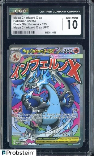 #10 2025 Pokemon MEP EN BSP Ultra Premium UPC #023 Mega Charizard X ex CGC 10